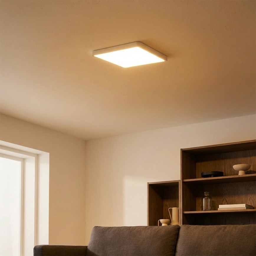 Brilagi - LED griestu gaismeklis ESTELA SQUARE LED/24W/230V 31x31 cm balta