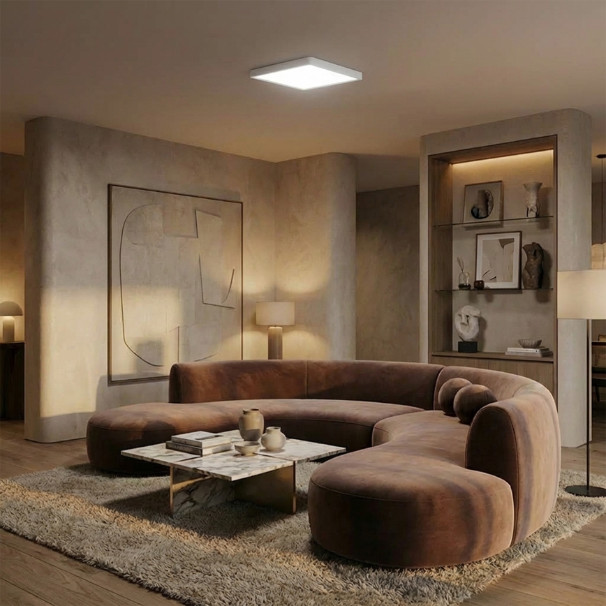 Brilagi - LED griestu gaismeklis ESTELA SQUARE LED/24W/230V 31x31 cm balta