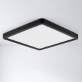 Brilagi - LED griestu gaismeklis ESTELA SQUARE LED/24W/230V 31x31 cm melns