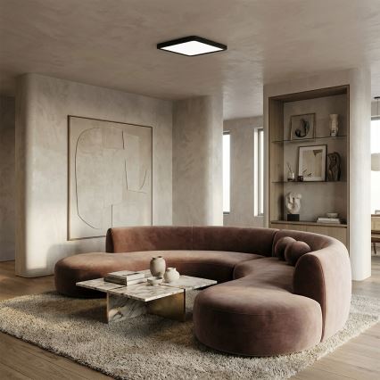 Brilagi - LED griestu gaismeklis ESTELA SQUARE LED/24W/230V 31x31 cm melns