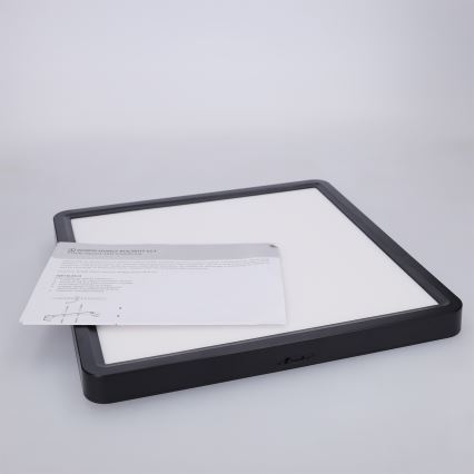 Brilagi - LED griestu gaismeklis ESTELA SQUARE LED/24W/230V 31x31 cm melns