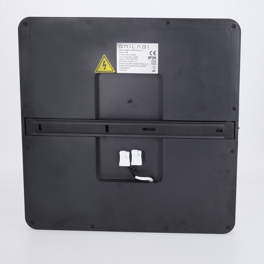 Brilagi - LED griestu gaismeklis ESTELA SQUARE LED/24W/230V 31x31 cm melns
