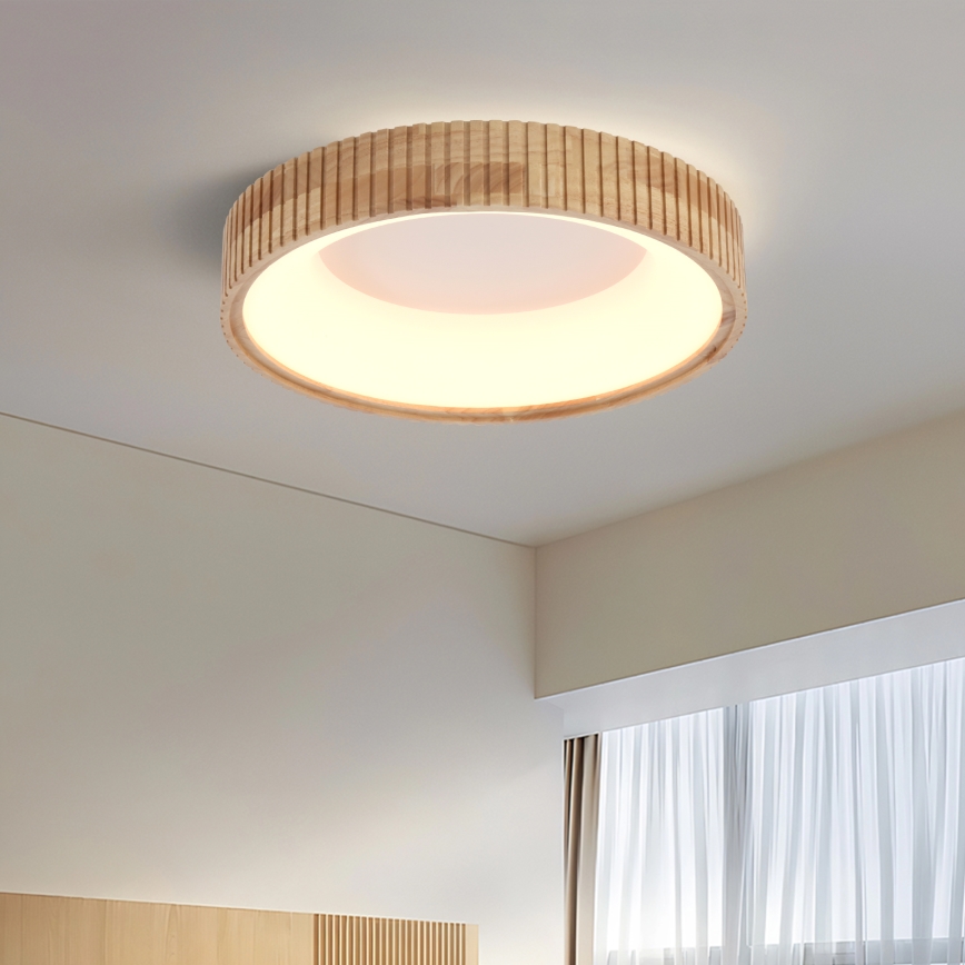 Brilagi - LED griestu gaismeklis FALCON WOOD MODERN LED/30W/230V 3000/4000/6000K Ø 45 cm koka
