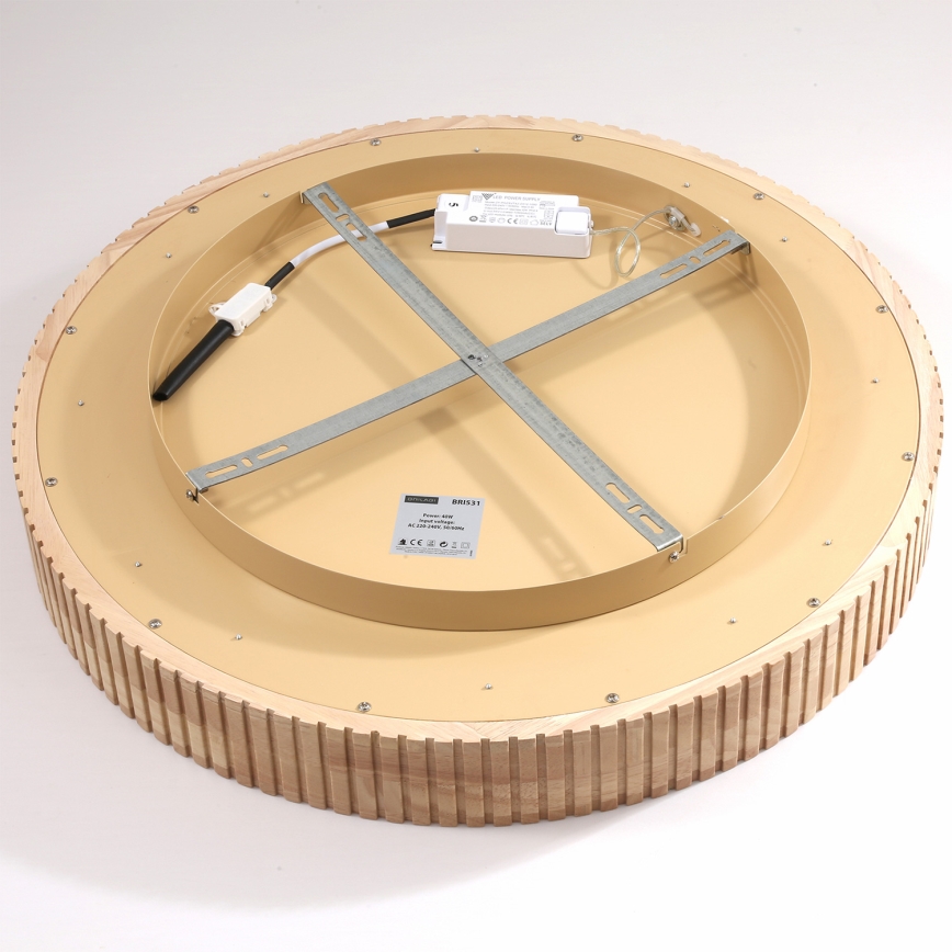 Brilagi - Koka LED griestu gaismeklis FALCON WOOD MODERN LED/40W/230V 3000/4000/6000K, diametrs 60 cm