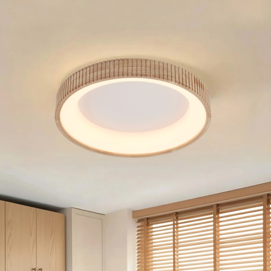 Brilagi - LED griestu gaismeklis FALCON WOOD MODERN LED/40W/230V 3000/4000/6000K Ø 60 cm, koka