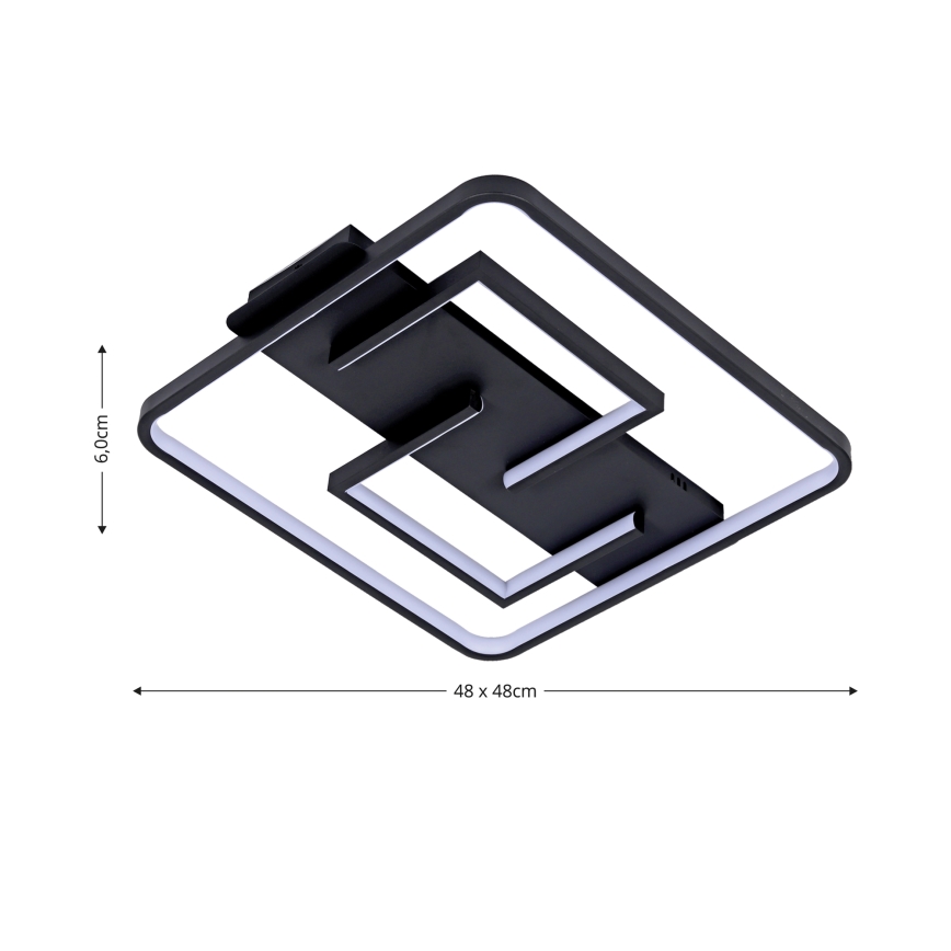 Brilagi - LED dimmējams griestu gaismeklis FLARE LED/34W/230V 48x48 cm 3000-6000K + tālvadība