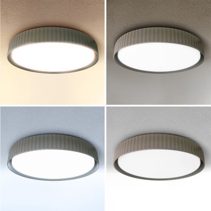 Brilagi - Regulējama LED griestu lampa LUCIA LED/48W/230V 3000-6500K Ø 41 cm taupe + tālvadība