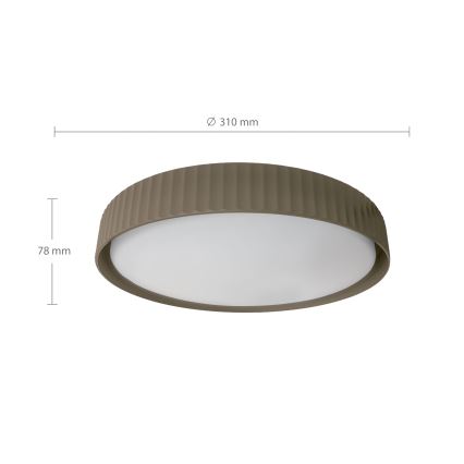 Brilagi - LED griestu gaismeklis LUCIA LED/24W/230V Ø 31 cm taupe