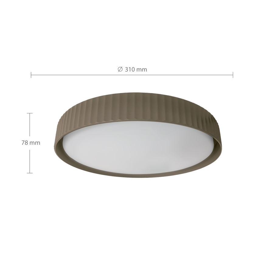 Brilagi - LED griestu gaismeklis LUCIA LED/24W/230V Ø 31 cm taupe