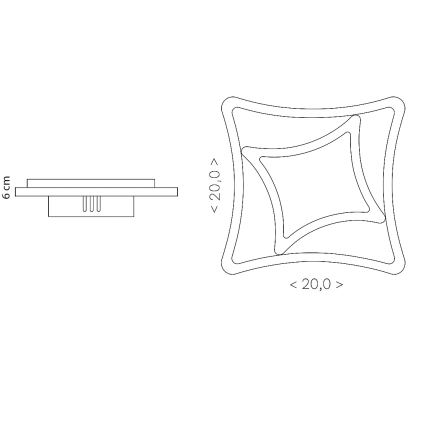 Brilagi - LED griestu gaismeklis MODERN MINI LED/24W/230V 3000/4000/6000K