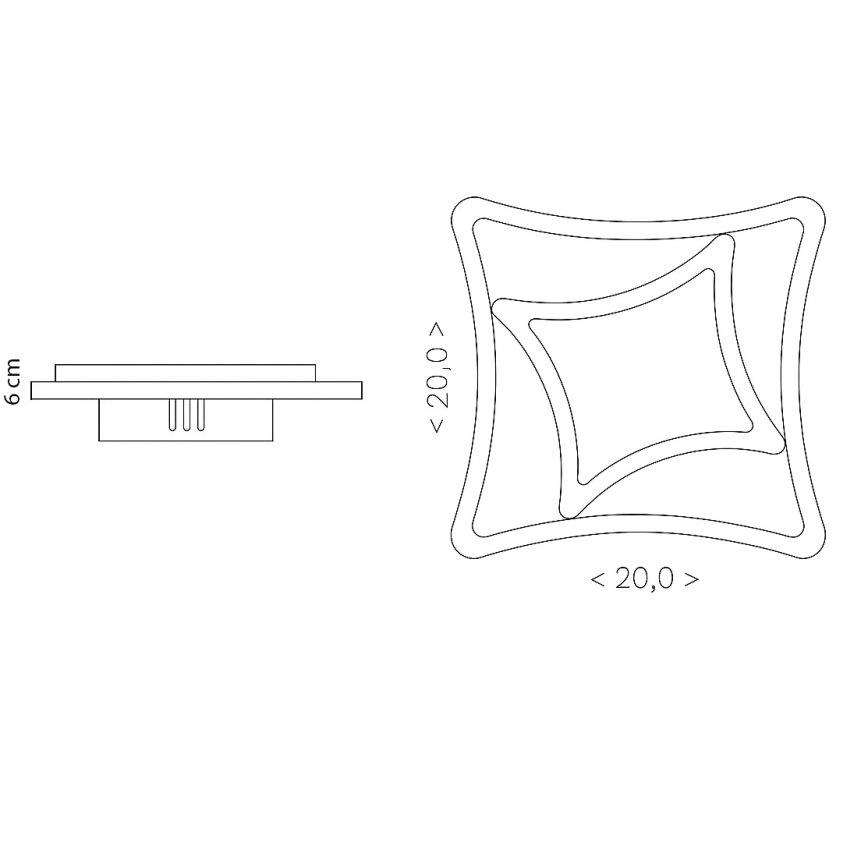 Brilagi - LED griestu gaismeklis MODERN MINI LED/24W/230V 3000/4000/6000K