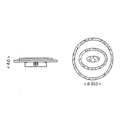 Brilagi - LED griestu gaismeklis MODERN MINI LED/26W/230V 3000/4000/6000K