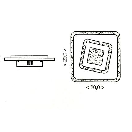 Brilagi - LED griestu gaismeklis MODERN MINI LED/32W/230V 3000/4000/6000K