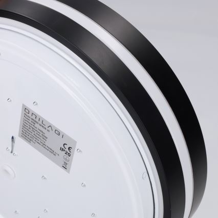 Brilagi - LED griestu gaismeklis NAOMI LED/24W/230V Ø 28,5 cm melns