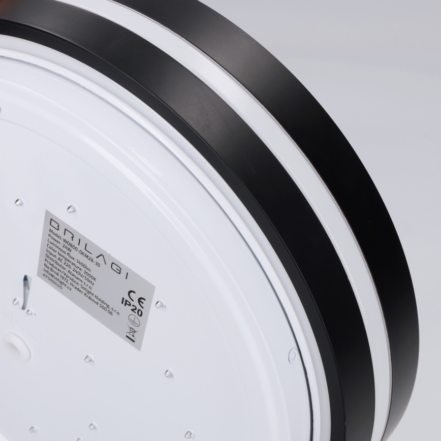 Brilagi - LED griestu gaismeklis NAOMI LED/24W/230V Ø 28,5 cm melns