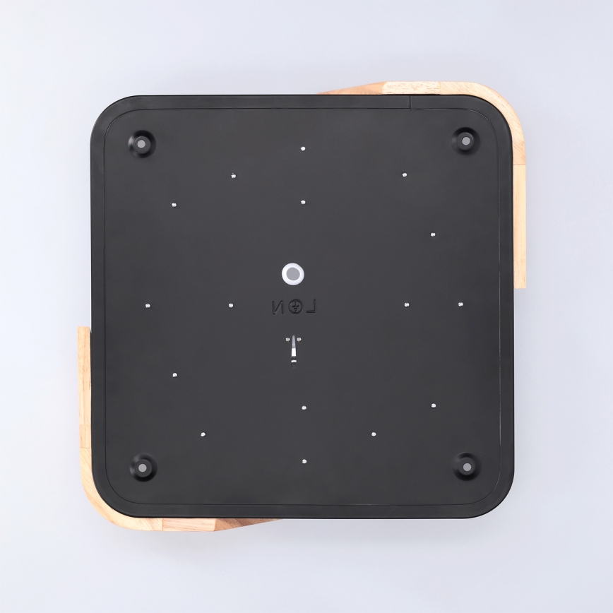 Brilagi - LED griestu gaismeklis PILANA LED/24W/230V ozols/melns 32x32 cm