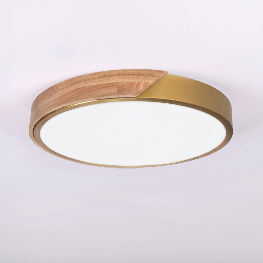 BRILAGI - LED griestu gaismeklis PILANA LED/24W/230V ozols/zelts Ø 30 cm
