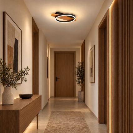 BRILAGI - LED griestu gaismeklis PLANK LED/16W/230V 4000K 30x40 cm koka apdare