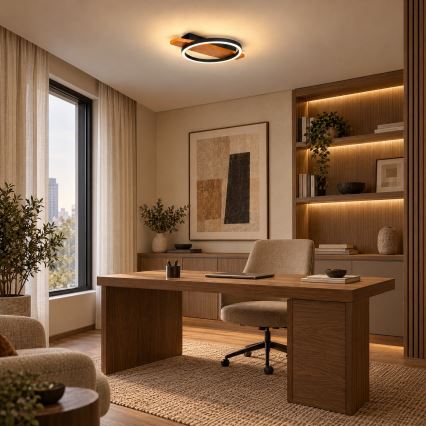 BRILAGI - LED griestu gaismeklis PLANK LED/16W/230V 4000K 30x40 cm koka apdare