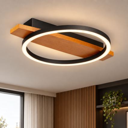 BRILAGI - LED griestu gaismeklis PLANK LED/16W/230V 4000K 30x40 cm koka apdare