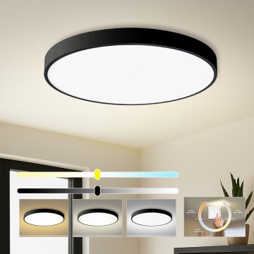 Brilagi - LED griestu gaismeklis POOL LED/100W/230V 3000/4000/6000K Ø 80 cm melns