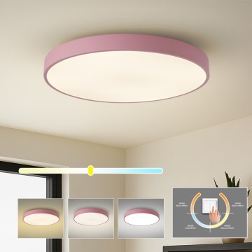 Brilagi - LED griestu gaismeklis POOL LED/100W/230V 3000/4000/6000K Ø 80 cm rozā