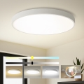 Brilagi - LED griestu gaismeklis POOL LED, 128 W, 230 V, 3000/4000/6000 K, Ø 100 cm, balts