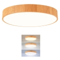 Brilagi - LED griestu gaismeklis POOL LED/36W/230V 3000/4000/6000K Ø 30 cm koka dekors