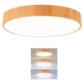 Brilagi - LED griestu gaismeklis POOL LED/48W/230V 3000/4000/6000K Ø 40 cm koka apdare