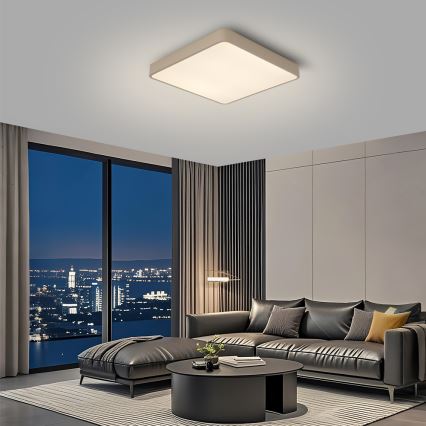 Brilagi - LED griestu gaismeklis POOL LED/48W/230V 3000/4500/6000K 50x50 cm bēšs