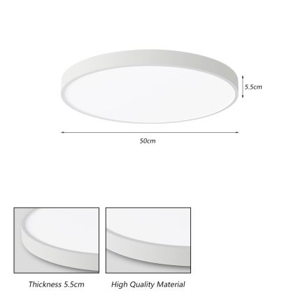 Brilagi - LED griestu gaismeklis POOL LED/60W/230V 3000/4000/6000K 50 cm balts