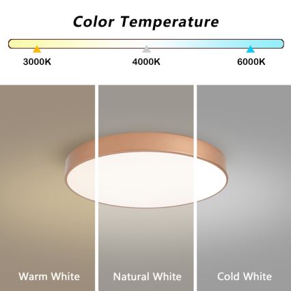 BRILAGI - LED griestu gaismeklis POOL LED/60W/230V 3000/4000/6000K Ø 50 cm, bronzas krāsā