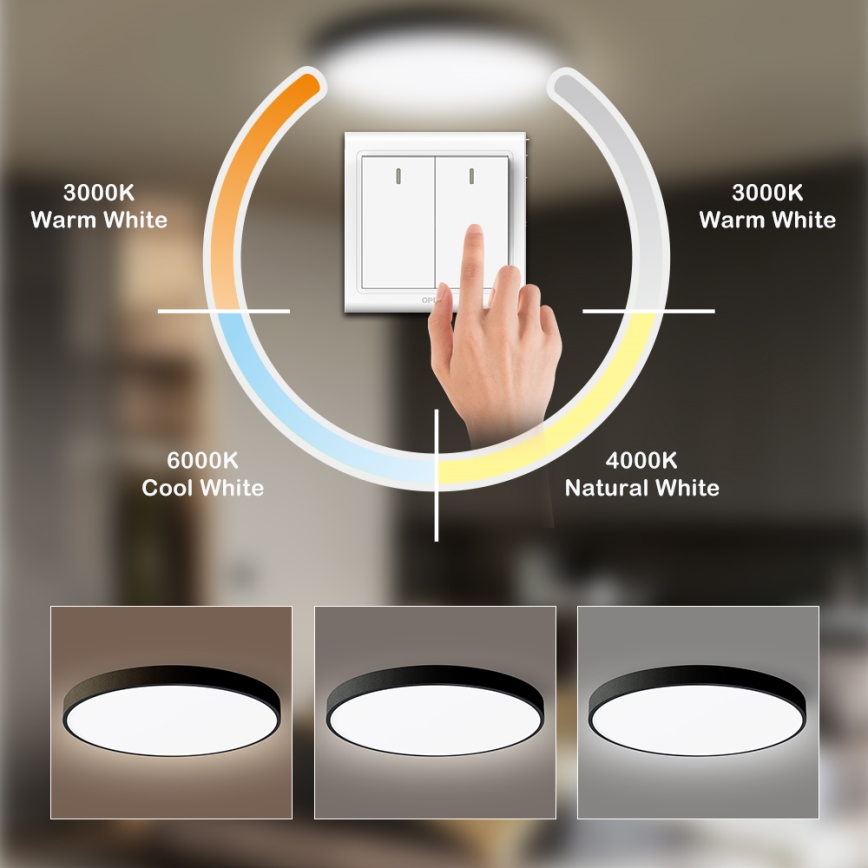 Brilagi - LED griestu gaismeklis POOL LED/60W/230V 3000/4500/6000K 50 cm