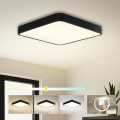 Brilagi - LED griestu gaismeklis POOL SQUARE LED/48W/230V 3000/4000/6000K 50x50 cm melns