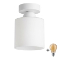 BRILAGI - LED griestu gaismeklis RETRO GLASS 1xE27/60W/230V Ø 10 cm balts