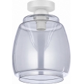 BRILAGI - LED griestu gaismeklis RETRO GLASS 1xE27/60W/230V Ø 26 cm balts/dūmakaini pelēks