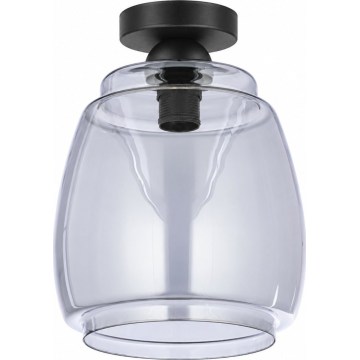 BRILAGI - LED griestu gaismeklis RETRO GLASS 1xE27/60W/230V Ø 26 cm melns/dūmakains pelēks