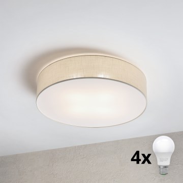 Brilagi - LED griestu gaismeklis SIRIJA 4xE27/15W/230V Ø 60 cm krēmkrāsains