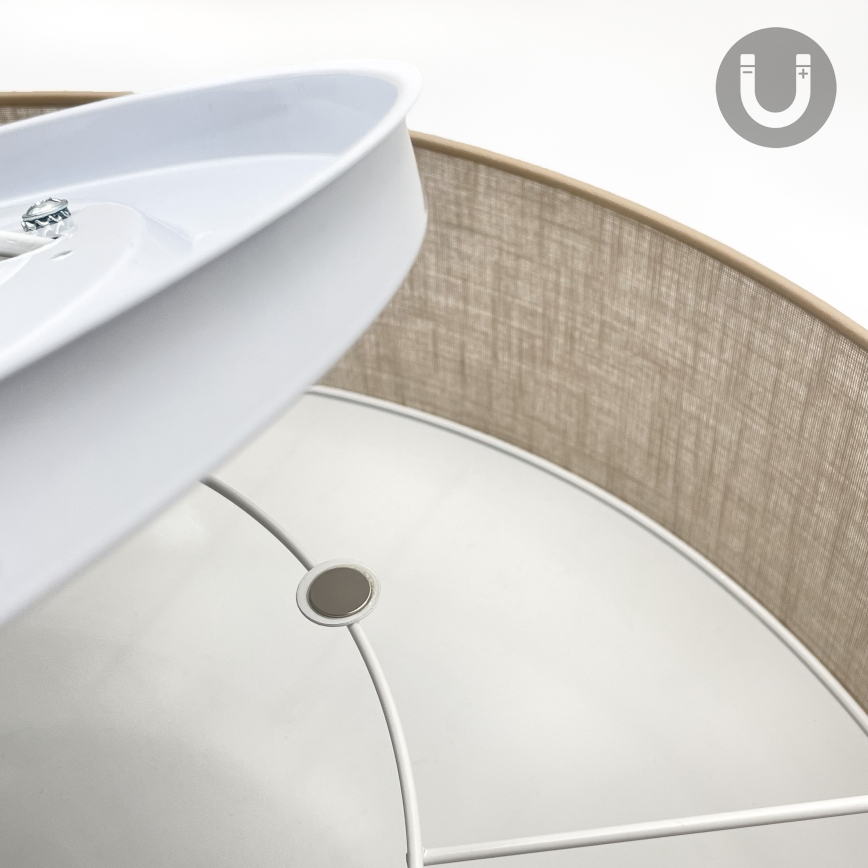 Brilagi - LED griestu gaismeklis SIRIJA 4xE27/60W/230V Ø 60 cm bēšs