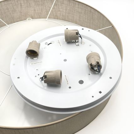 Brilagi - LED griestu gaismeklis SIRIJA 4xE27/60W/230V Ø 60 cm bēšs