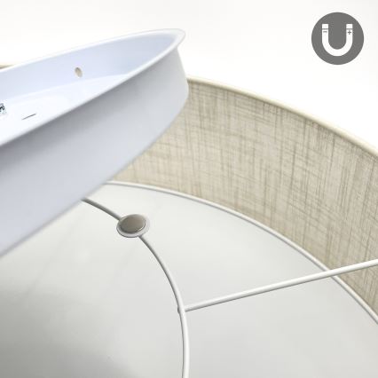 Brilagi - LED griestu gaismeklis SIRIJA, 4×E27/60W, 230V, Ø60 cm, krēmkrāsa