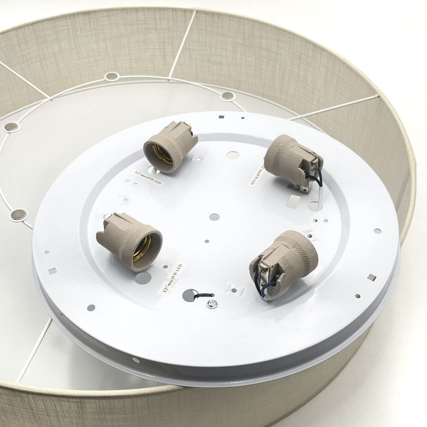 Brilagi - LED griestu gaismeklis SIRIJA, 4×E27/60W, 230V, Ø60 cm, krēmkrāsa