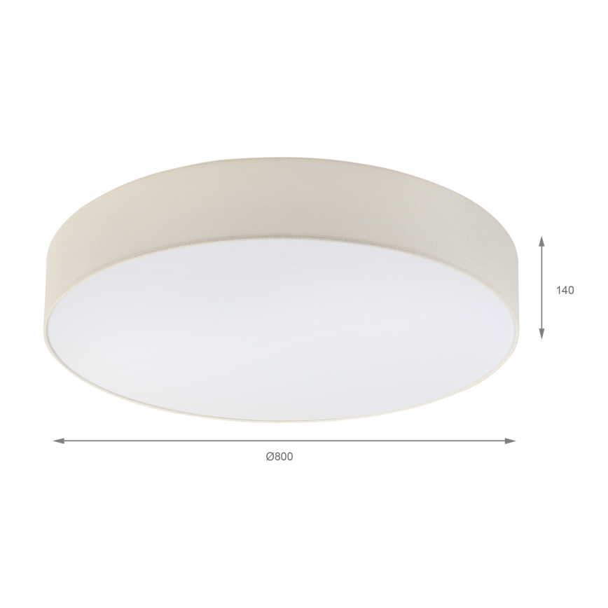 Brilagi - LED griestu gaismeklis SIRIJA 6xE27/60W/230V Ø 80 cm krēmkrāsains