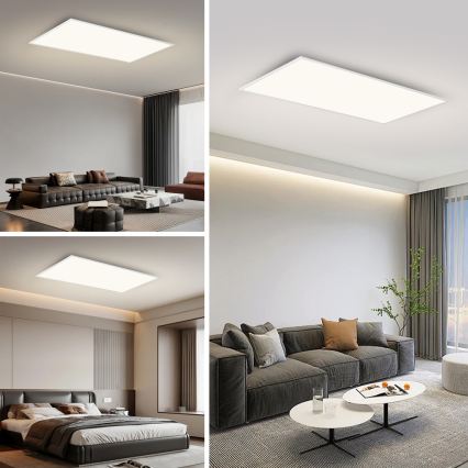 Brilagi - LED griestu gaismeklis SLIMFRAME LED/80W/230V 120x60 cm 3000/4000/6000K balta