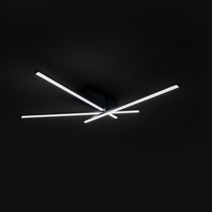 Brilagi - LED griestu gaismeklis STRIPES LED/30W/230V 51x78 cm melns