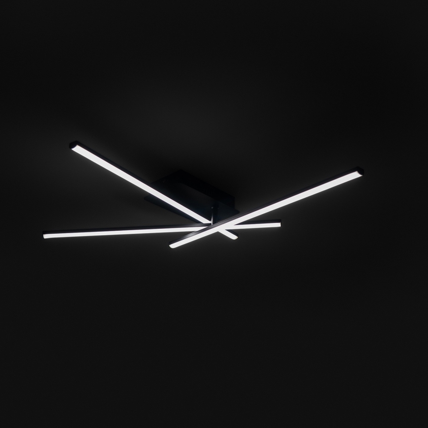 Brilagi - LED griestu gaismeklis STRIPES LED/30W/230V 51x78 cm melns