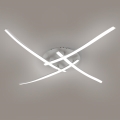 Brilagi - LED griestu gaismeklis STRIPES LED/32W/230V 60x60 cm sudraba