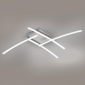 Brilagi - LED griestu gaismeklis STRIPES LED/32W/230V 69x69 cm sudraba krāsā