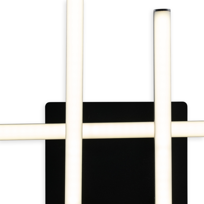 Brilagi - LED griestu gaismeklis STRIPES LED/37W/230V 68x68 cm melns