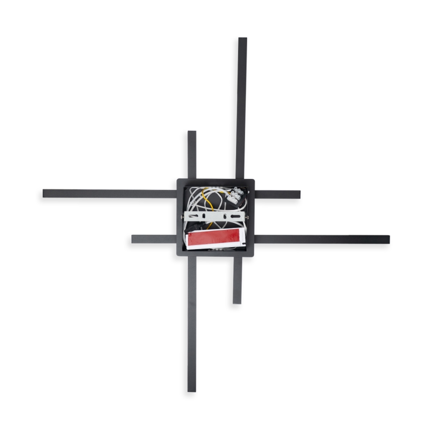 Brilagi - LED griestu gaismeklis STRIPES LED/37W/230V 68x68 cm melns